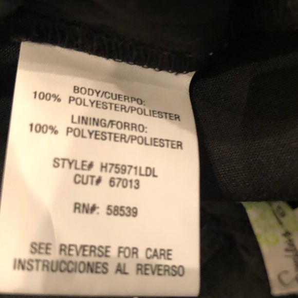 Speechless Black Embroidered Skirt with Polka Dot waistband Small - Picture 5 of 7